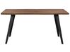 Table de salle à manger effet bois foncé / noir 160 x 90 cm WITNEY_755625