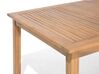 Conjunto de jardim de madeira de acácia 1 mesa, 8 cadeiras e 2 espreguiçadeiras CESANA_691209