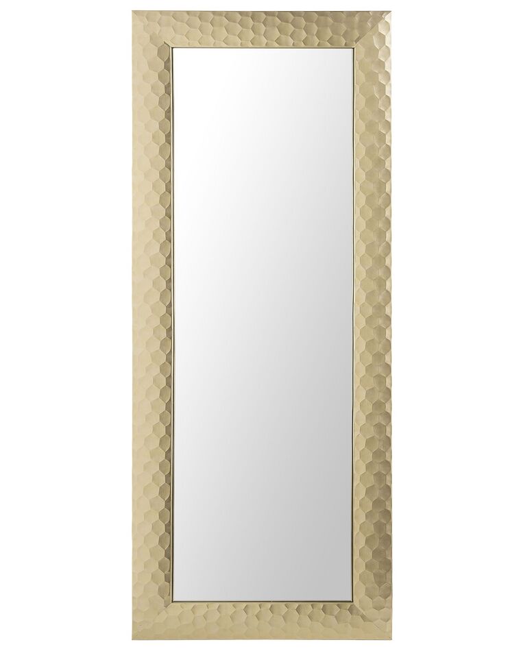 Espelho de parede dourado 50 x 130 cm ANTIBES_749719