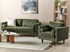 4 Seater Fabric Living Room Set Green NURMO_896037