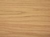 Table de salle à manger extensible en bois clair et noir 120/150 x 80 cm HOUSTON_785778