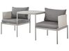 Lounge Set Aluminium hellgrau 2-Sitzer modular Auflagen grau TERRACINA_863611