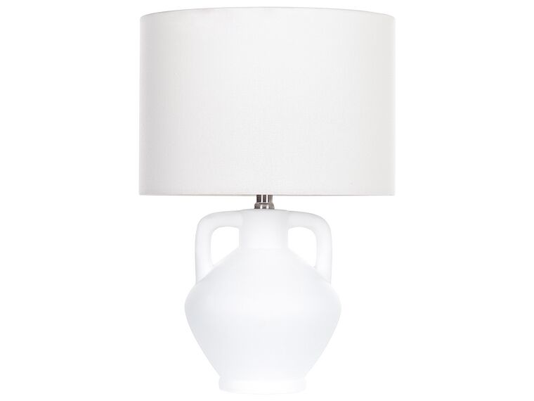 Lampa stołowa ceramiczna biała LABRADA_878700