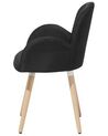 Dvě čalouněné židle v černé barvě BROOKVILLE_696183
