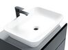 Zestaw mebli łazienkowych z umywalką szary MANZON_819882