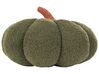 Set of 2 Boucle Cushions Pumpkin ⌀ 35 cm Green MUNCHKIN_879511