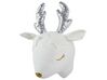 Plush Animal Head Wall Décor Roe Deer White SUZY_848292