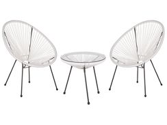 Parvekekalustesetti valkoinen ACAPULCO II