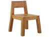 Tuinset met 6 stoelen acaciahout lichtbruin LIVORNO_796746