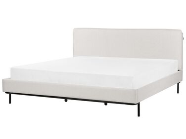 Čalouněná postel 180 x 200 cm světle šedá CORIO