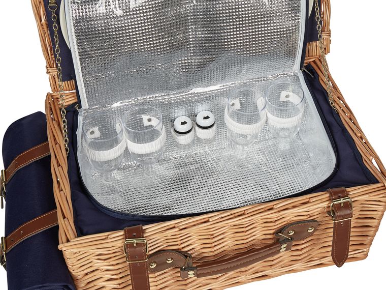 Handgewebter Rattan-Einkaufskorb Von Tengtian - Nantucket Style, 26x16 Cm, Natürlich & Stylisch - Perfekte Tragetasche