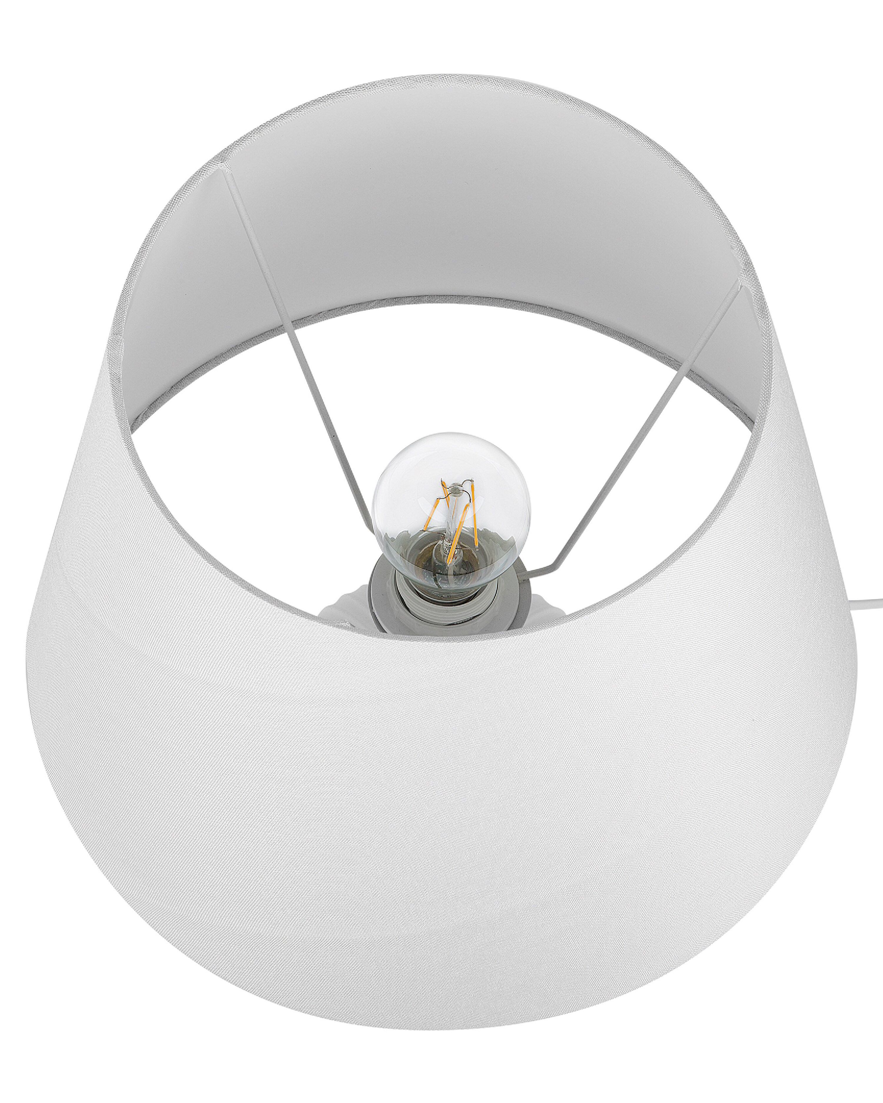 Lampe De Chevet Design Moderne Frederic Francois Par CREACAT – Gris élégant, Bouton-poussoir, Neuve Sous Emballage