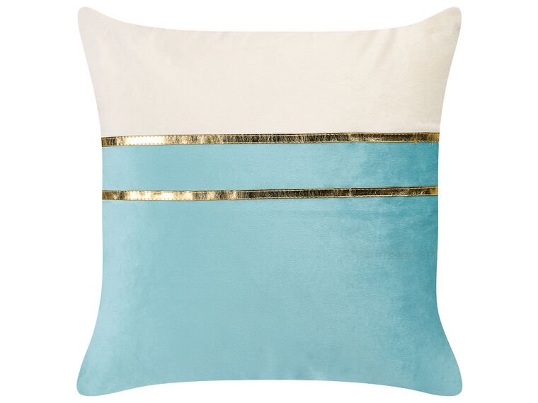 Sierkussen Velvet Stain Petrol | 45 x 45 cm | Velvet / Polyester - Gek op kussens Sierkussen Velvet Stain Petrol | 45 x 45 cm | Velvet / Polyester - Gek op kussens