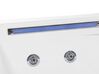 Banheira de hidromassagem de canto em acrílico branco com LED 211 x 150 cm CACERES_786833
