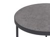 Set of 2 Coffee Tables Concrete Effect with Black MELODY Small and Medium_822520