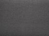 Cama continental de poliéster gris oscuro/plateado 180 x 200 cm PRESIDENT_690841