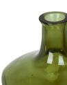 Blumenvase Glas olivgrün 35 cm KERALA_830546