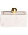 Dekorativ boks marmor hvid CHALANDRI_910257