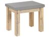 Set de jardin table et 6 tabourets gris en fibre-ciment et bois OSTUNI_804637