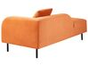 Chaise longue velluto arancione lato destro LE CRAU_903432