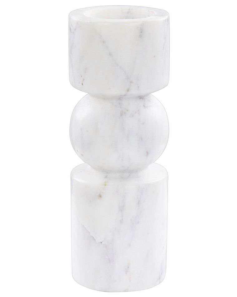 Castiçal em mármore branco 20 cm IOANNINA_909785
