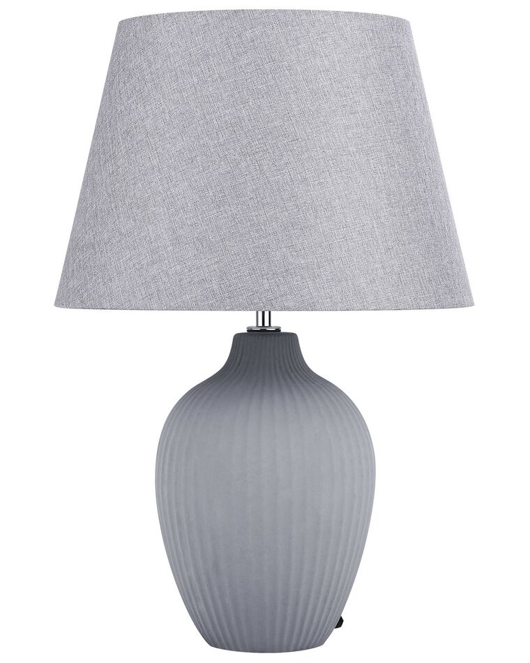Ceramic Table Lamp Grey FERGUS_755971