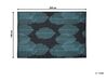 Kétoldalas fekete és kék szőnyeg 140 x 200 cm MEZRA_733653