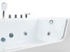 Bañera de hidromasaje esquinera de acrílico blanco/plateado izquierda 170 x 80 cm PUQUIO_814264