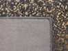 Teppich dunkelgrau-gold 160 x 230 cm abstraktes Muster ESEL_762540