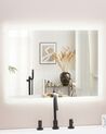 Badspiegel mit LED-Beleuchtung rechteckig 80 x 60 cm CORROY_780760