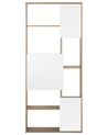 Bookcase Light Wood with White GRADA_756840