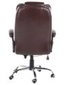 Faux Leather Executive Chair Brown ROYAL_677101