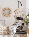 PE Rattan Hanging Chair with Stand Natural PINETO_763834