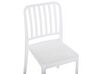 Sada 4 zahradních židlí bílá SERSALE_820161