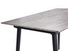 6 personers spisebord med udtræk stenlook grå 120/150 x 80 cm EFTALIA_885334