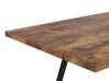 Extending Dining Table 140/180 x 90 cm Light Wood and Black HARLOW_793868