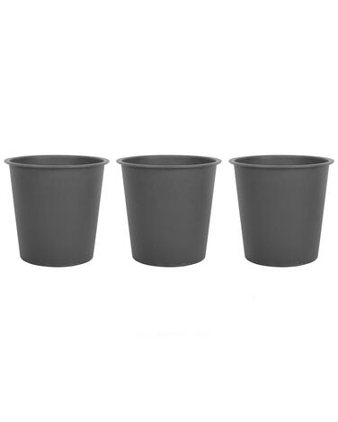 Set of 3 Round Self Watering Plant Pots ⌀42 cm BALZO
