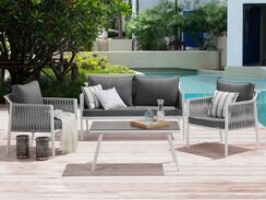 Puutarhasohvaryhmä harmaa LATINA Puutarhasohvaryhmä harmaa LATINA
