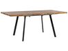 Extending Dining Table 140/180 x 90 cm Light Wood and Black HARLOW_793863