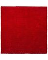Tappeto shaggy rosso 200 x 200 cm DEMRE_715141