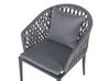 Lot de 2 chaises de jardin de couleur grise LIPARI_808178