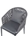 Set of 2 Garden Chairs Grey LIPARI_808178