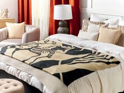 Huopa beige/musta 130 x 170 cm KUDIYA