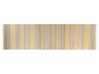 Teppich Jute beige / gelb 80 x 300 cm Streifenmuster Kurzflor zweiseitig TALPUR_850045