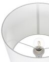Lámpara de mesa de vidrio transparente/blanco/dorado 63 cm OKARI_823050
