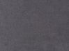 Cama con somier de terciopelo gris oscuro/negro 160 x 200 cm MELLE_791201