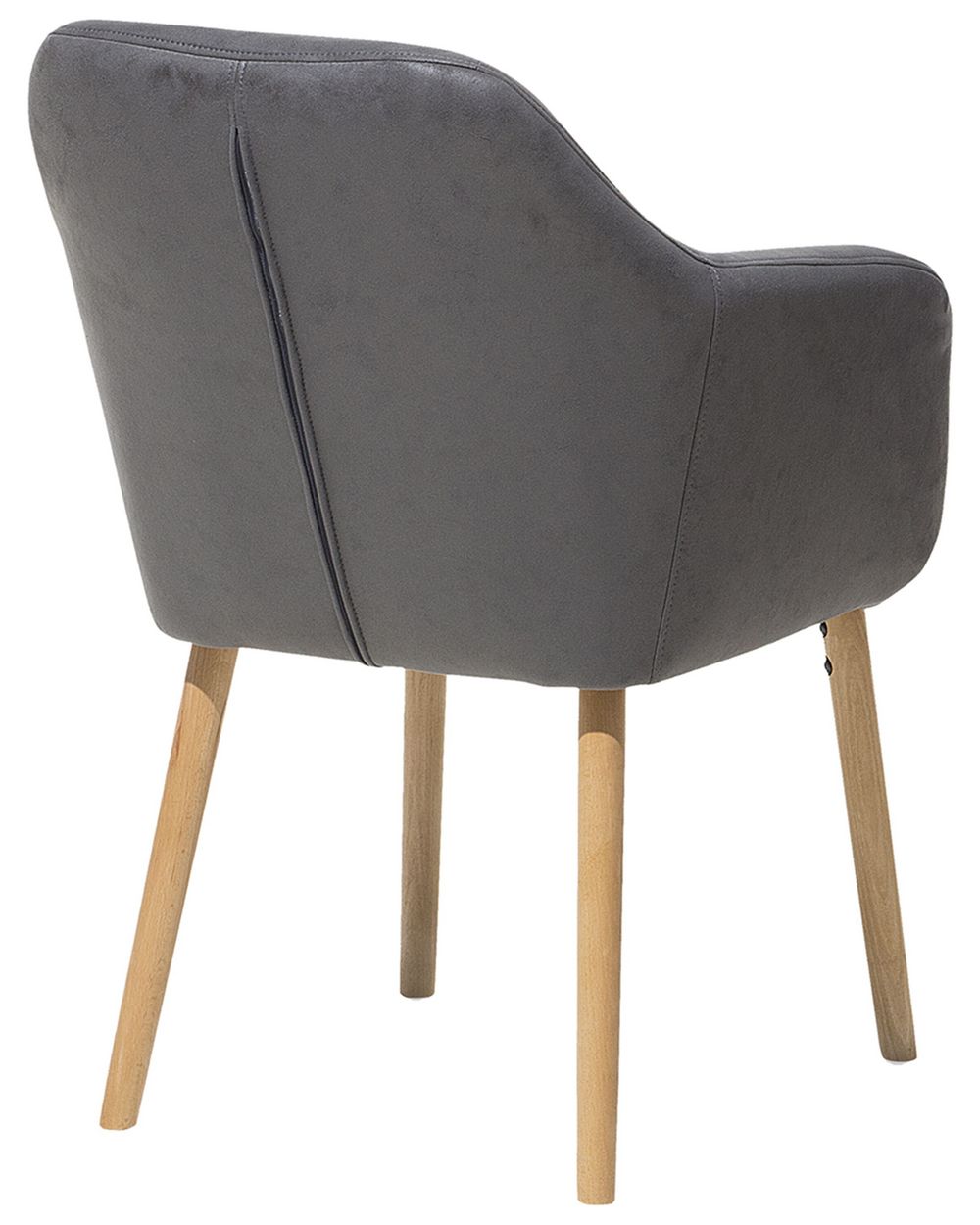 Faux Leather Dining Chair Grey YORKVILLE Beliani.co.uk