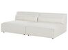 2 Seater Modular Boucle Armless Sofa White HELLNAR_911488