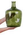 Bloemenvaas groen glas 35 cm KERALA_870684