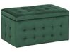 Velvet Storage Ottoman Green MICHIGAN_804689